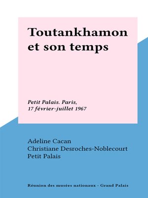 cover image of Toutankhamon et son temps